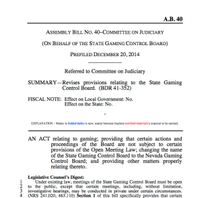 Screenshot of bill